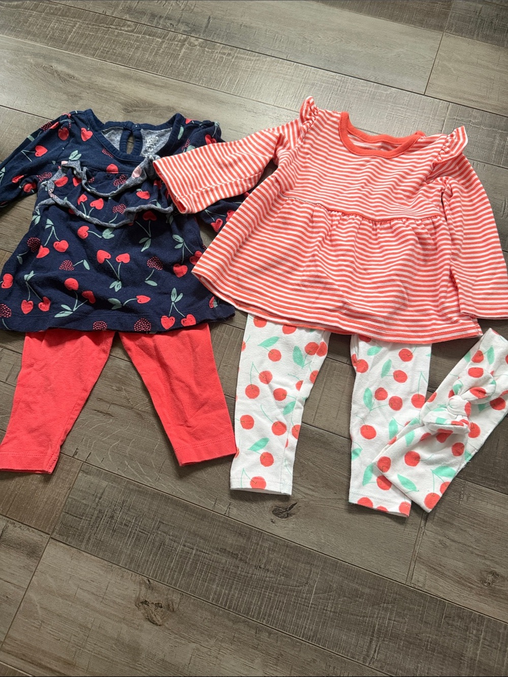 Carter's Navy Blue One-Piece with Pink Accent
